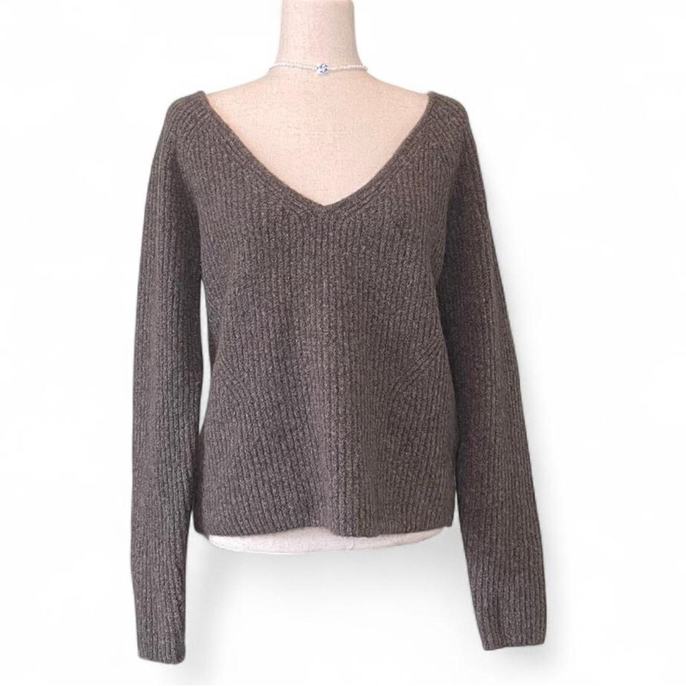 Banana Republic Chocolate V-Neck Sweater